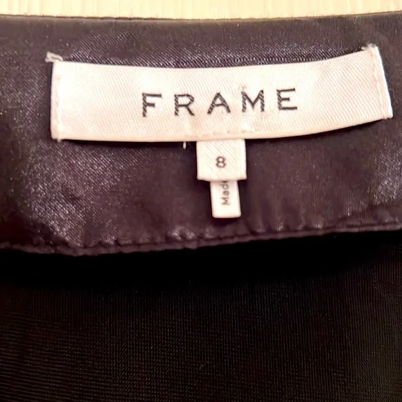 FRAME gorgeous gold metallic velvet mini dress - Picture 8 of 8